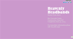 Desktop Screenshot of heavenlyheadbands.net