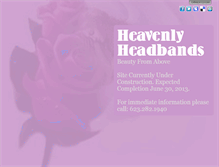 Tablet Screenshot of heavenlyheadbands.net